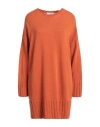 Lovely By Maglificio Di Verona Woman Sweater Orange Size M Merino Wool, Viscose, Polyamide, Cashmere In Orange