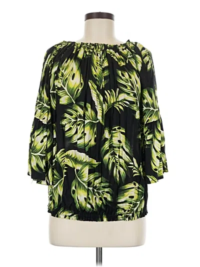 Pre-owned Lovely Day 3/4 Sleeve Blouse In Green