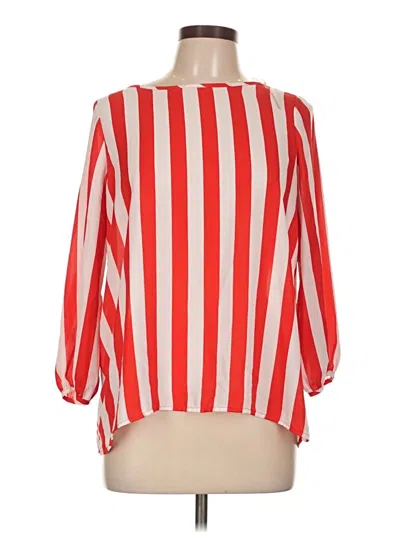 Pre-owned Lovely Day 3/4 Sleeve Blouse In Red