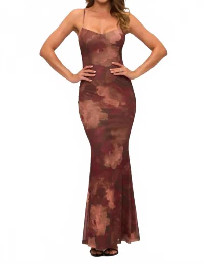 Lovely Day Taylor Maxi Dress In Brown