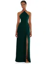 Lovely Diamond Halter Maxi Dress With Adjustable Straps