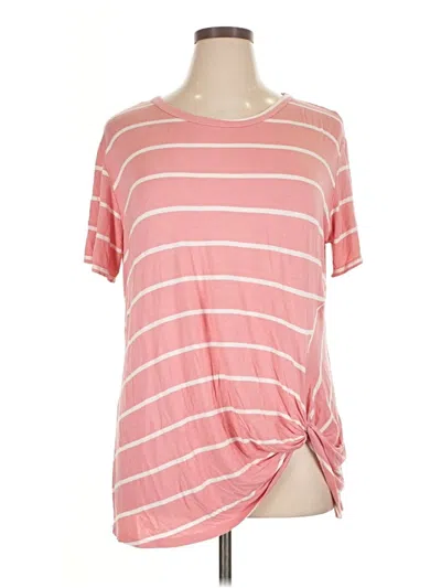 Pre-owned Lovely J Short Sleeve T-shirt In Pink