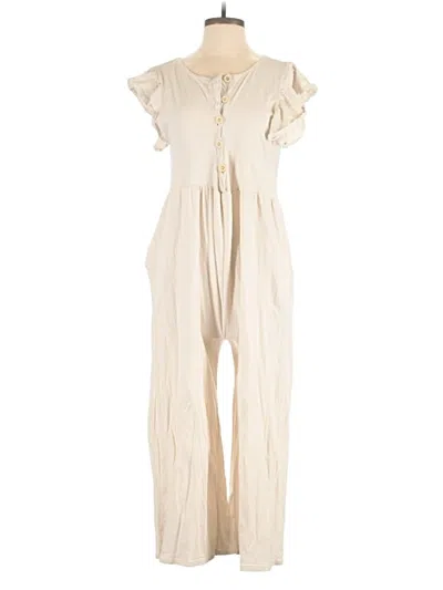 Pre-owned Lovely Melody Jumpsuit In Ivory