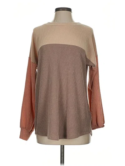 Pre-owned Lovely Melody Long Sleeve Turtleneck In Brown