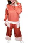 Lovely Melody Loungewear Set In Rust In Multi