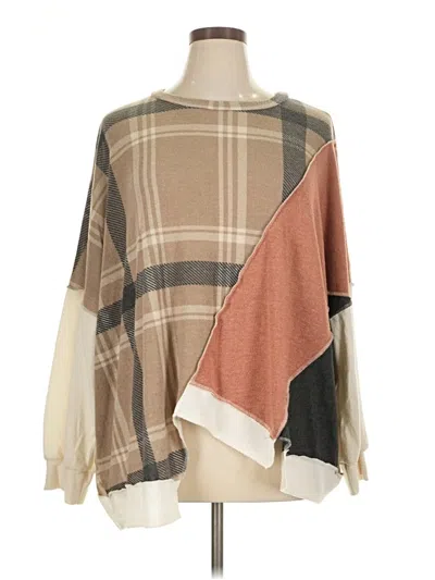 Pre-owned Lovely Melody Poncho In Brown