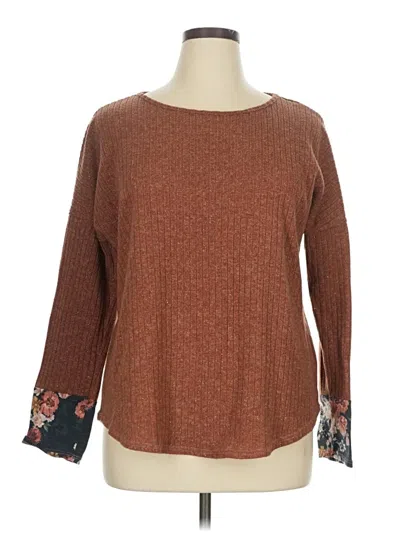 Pre-owned Lovely Melody Pullover Sweater In Brown