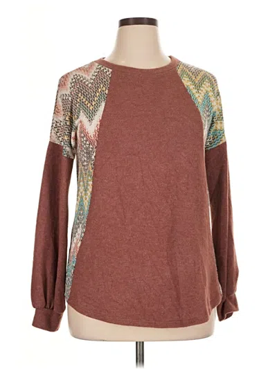 Pre-owned Lovely Melody Pullover Sweater In Brown