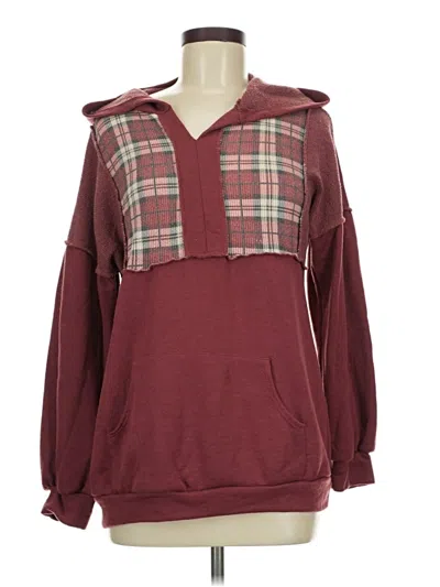 Pre-owned Lovely Melody Pullover Sweater In Burgundy