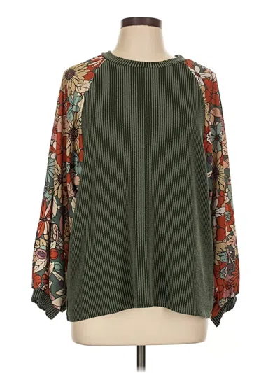 Pre-owned Lovely Melody Pullover Sweater In Green