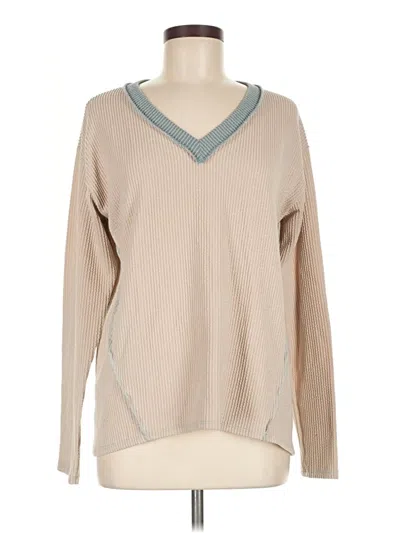 Pre-owned Lovely Melody Pullover Sweater In Tan
