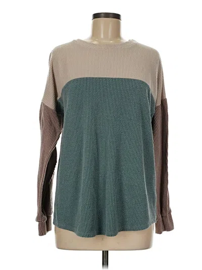 Pre-owned Lovely Melody Pullover Sweater In Teal