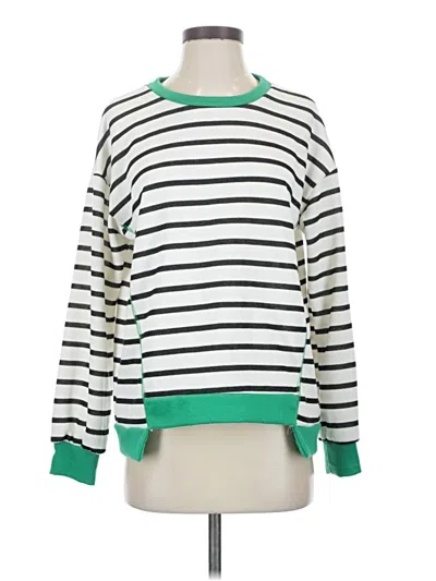 Pre-owned Lovely Melody Pullover Sweater In White