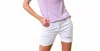 Lovely Melody Ribbed Top With Contrast Sleeves In Lavander In Multi