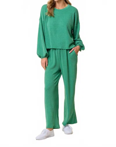 Lovely Melody Take Me Back Pants In Green