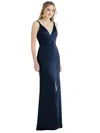 Lovely Twist Strap Maxi Slip Dress With Front Slit