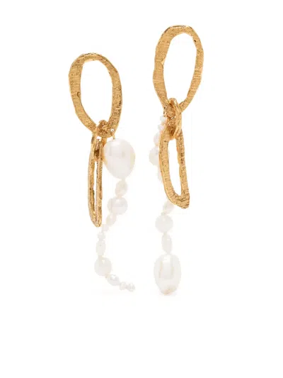 Loveness Lee Ohrringe Mit Perlen In Gold