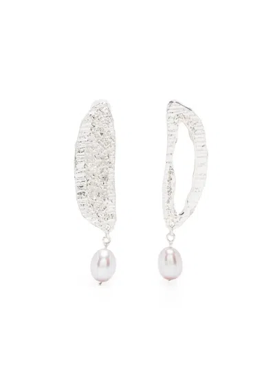 Loveness Lee Elea Pearl Earrings In Silber