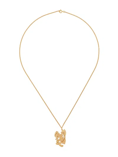Loveness Lee Rat Chinese Zodiac Necklace In Gold