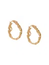 Loveness Lee Rebuita Medium Hoop Earrings In Gold