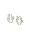 Loveness Lee Small Rebutia Hoop Earrings In Silver