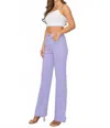 Lover Brand Fashion Wide Leg Pants In Lilac In Blue