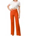 Lover Brand Fashion Women's High Waisted Jeans In Tangerine In Orange