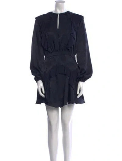 Pre-owned Lover Crew Neck Mini Dress In Blue