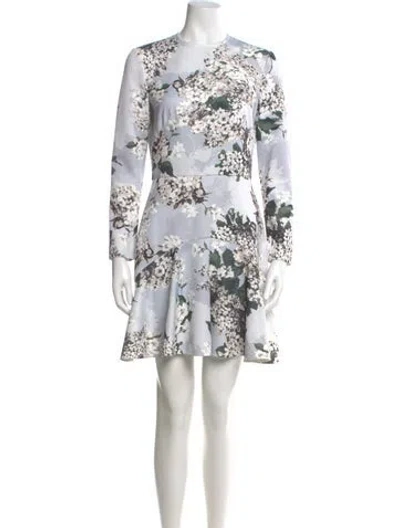 Pre-owned Lover Floral Print Mini Dress In Neutral