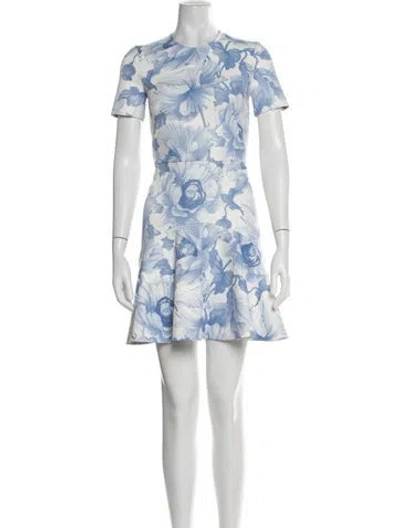 Pre-owned Lover Floral Print Mini Dress In Neutrals
