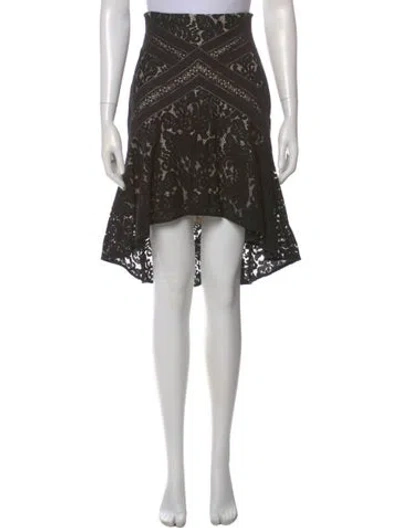 Pre-owned Lover Lace Pattern Knee-length Skirt