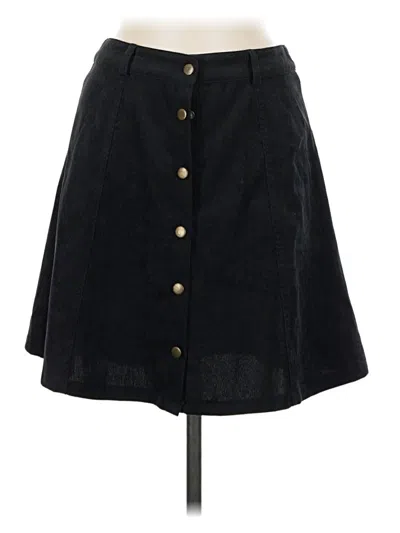 Pre-owned Loveriche Denim Skirt In Black