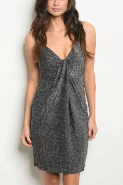 Loveriche Mini Dress In Silver Metallic