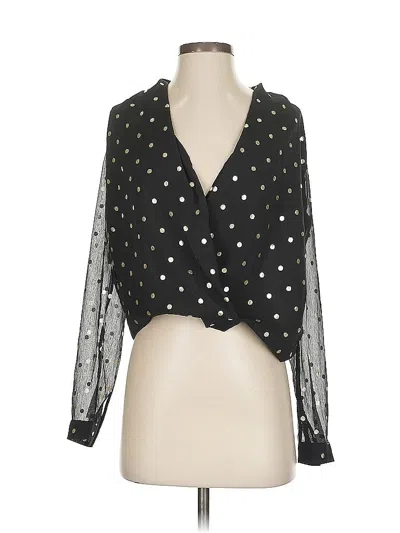 Pre-owned Lovers & Friends 3/4 Sleeve Blouse In Black