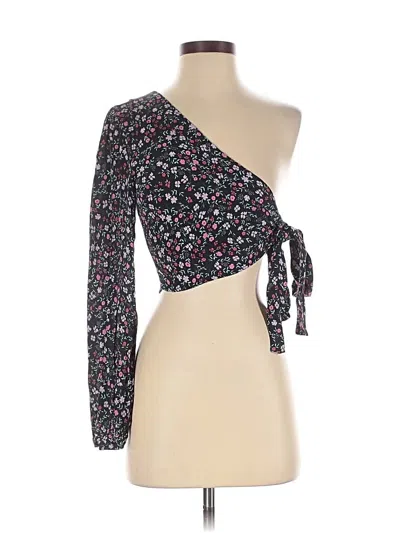 Pre-owned Lovers & Friends 3/4 Sleeve Blouse In Black