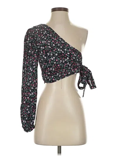 Pre-owned Lovers & Friends 3/4 Sleeve Blouse In Black