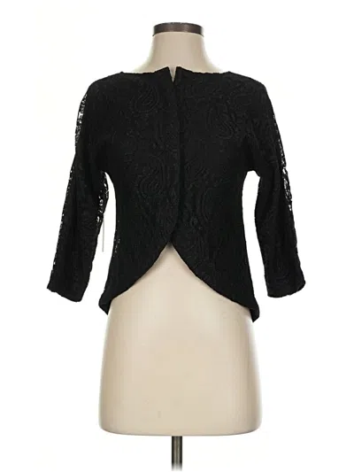 Pre-owned Lovers & Friends 3/4 Sleeve Blouse In Black