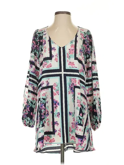 Pre-owned Lovers & Friends 3/4 Sleeve Blouse In Blue