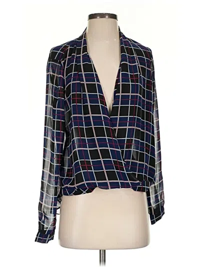 Pre-owned Lovers & Friends 3/4 Sleeve Blouse In Blue