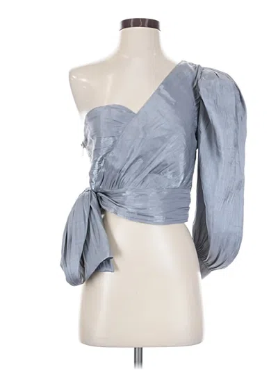 Pre-owned Lovers & Friends 3/4 Sleeve Blouse In Silver