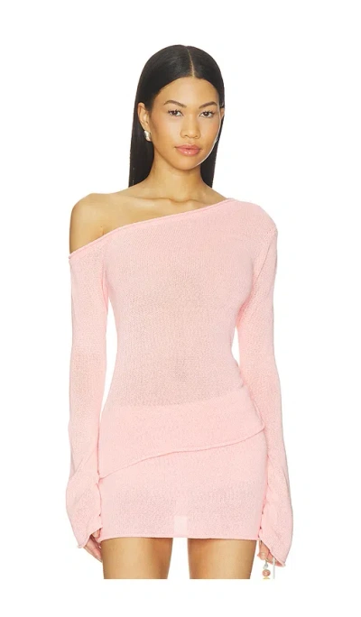 Lovers & Friends Adilen Off The Shoulder Top In Pink