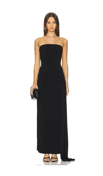 Lovers & Friends Adley Gown In Black