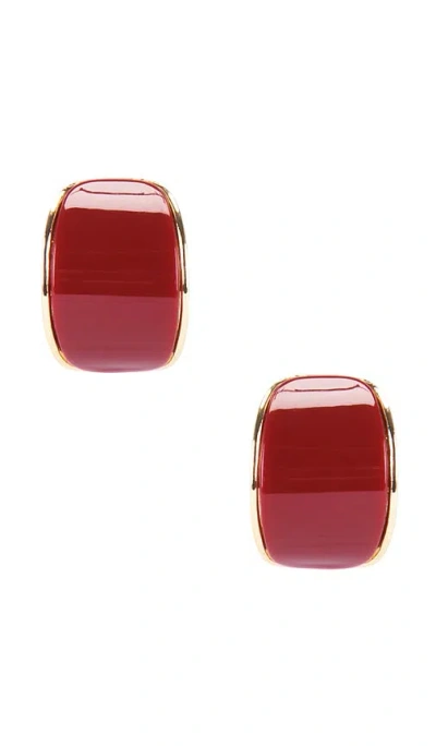 Lovers & Friends Alaina Earrings In Burgundy