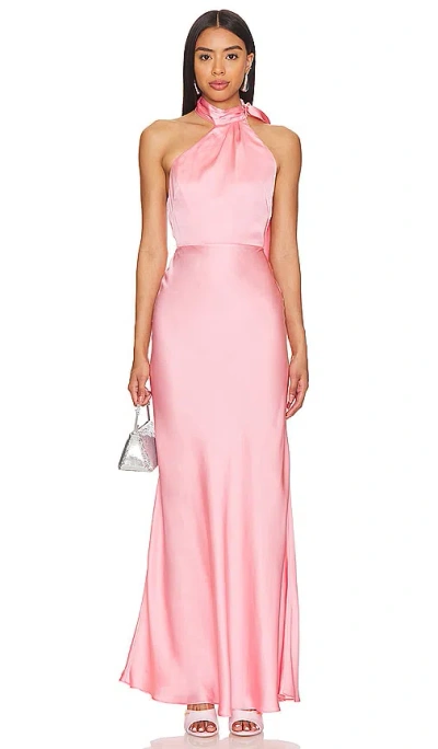 Lovers & Friends Albie Gown In 桃红色