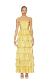 Lovers & Friends Aleena Gown In Gold