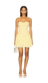 Lovers & Friends Alessia Mini Dress In Yellow