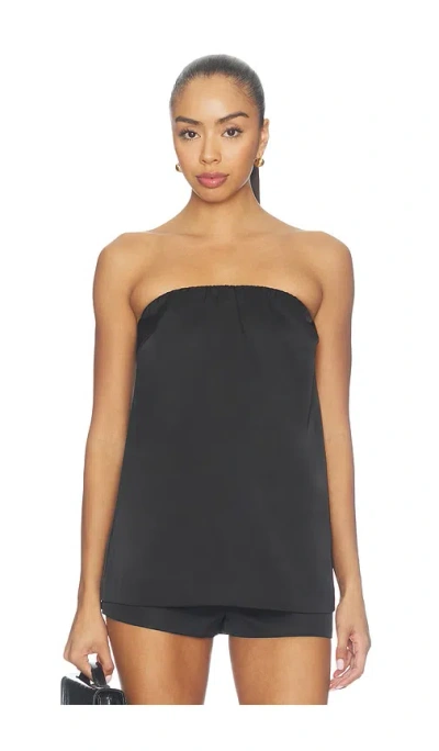 Lovers & Friends Alette Satin Top In Black