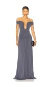 Lovers & Friends Alizee Gown In Gray