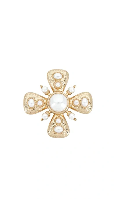 Lovers & Friends Alouette Brooch In Gold