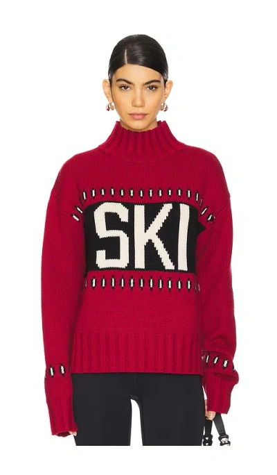 Lovers & Friends Annabel Ski Sweater In Red